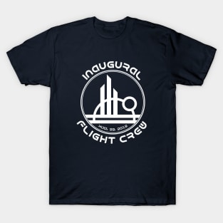 Inaugural Flight Crew, East - White, Front Only T-Shirt